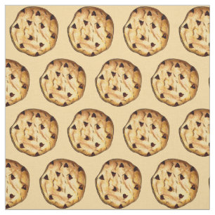 Chocolate Chip Cookie Baked Goods Dessert Food Fabric