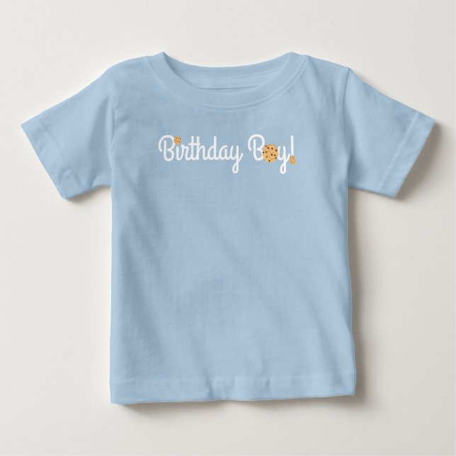 Chocolate Chip Cookie Birthday Party Baby T-Shirt (Front)