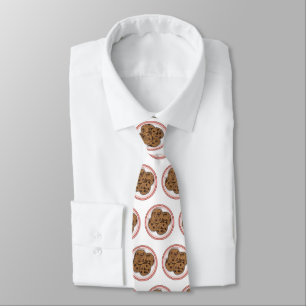 Chocolate chip cookie cartoon illustration  tie