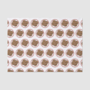 Chocolate chip cookie cartoon illustration  tissue paper