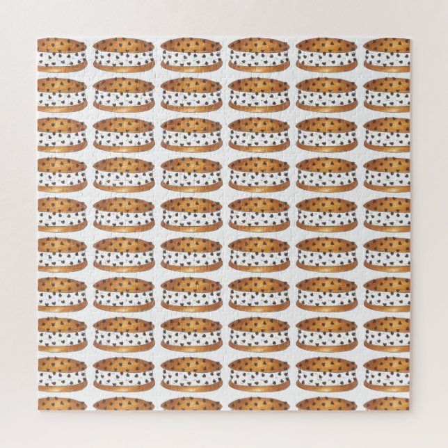 Chocolate Chip Cookie Chipwich Ice Cream Sundae Jigsaw Puzzle (Vertical)