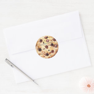 Chocolate Chip Cookie Classic Round Sticker