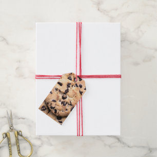 Chocolate Chip Cookie close-up Gift Tags
