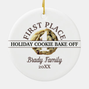 Chocolate Chip Cookie Contest First Place Winner C Ceramic Ornament