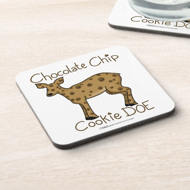 Chocolate Chip Cookie Doe Coaster (Left Side)