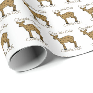 Chocolate Chip Cookie Doe Wrapping Paper