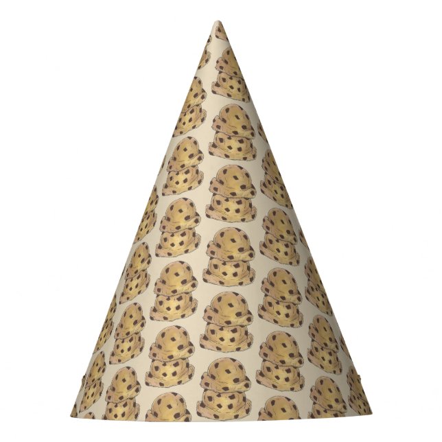 Chocolate Chip Cookie Dough Bakery Grand Opening Party Hat (Front)