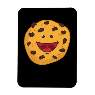 Chocolate Chip Cookie Face   Halloween Product Magnet