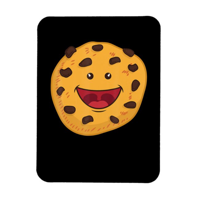 Chocolate Chip Cookie Face | Halloween Product Magnet (Vertical)