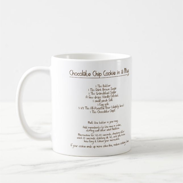 Chocolate Chip Cookie in a Mug (Left)