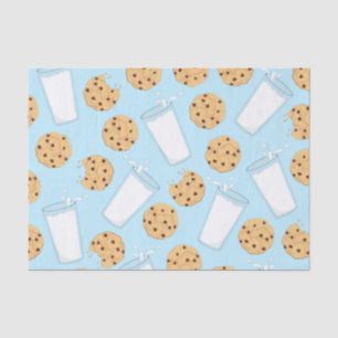 Chocolate Chip Cookie Kids 1st Birthday Party Blue Tissue Paper