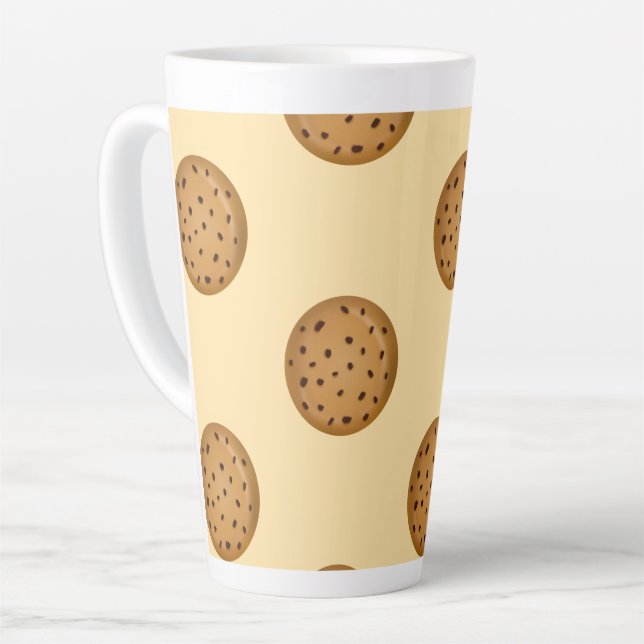 Chocolate Chip Cookie  Latte Mug (Left Angle)