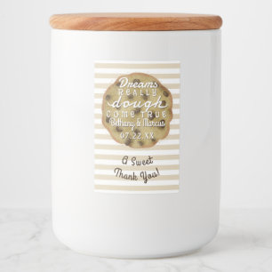 Chocolate Chip Cookie Mix Wedding Dreams Dough Food Label