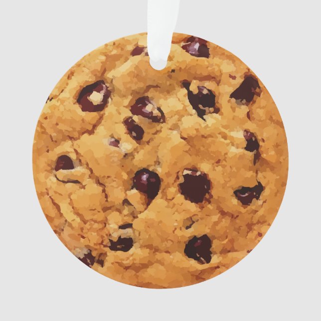 Chocolate Chip Cookie Ornament (Front)