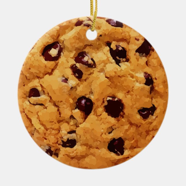 Chocolate Chip Cookie Ornament (Front)