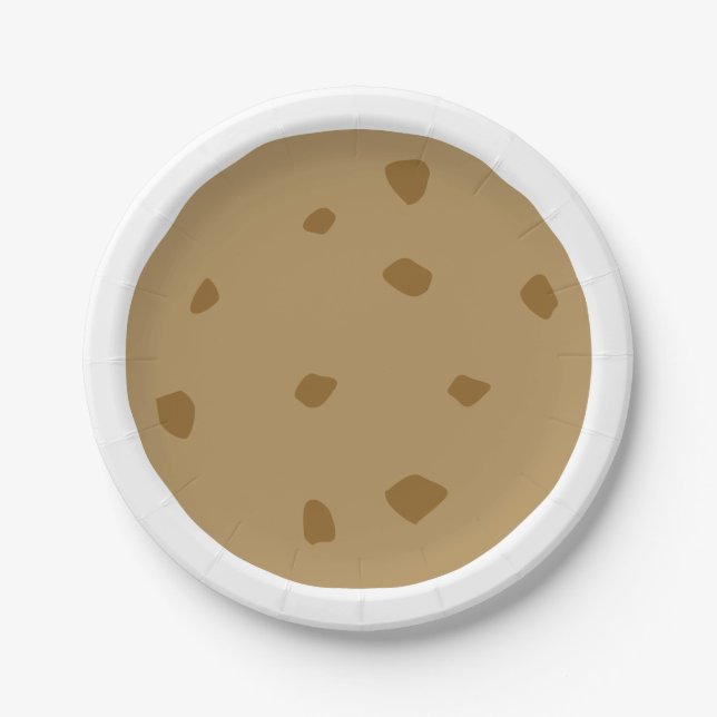 Chocolate Chip Cookie Paper Plate (Front)