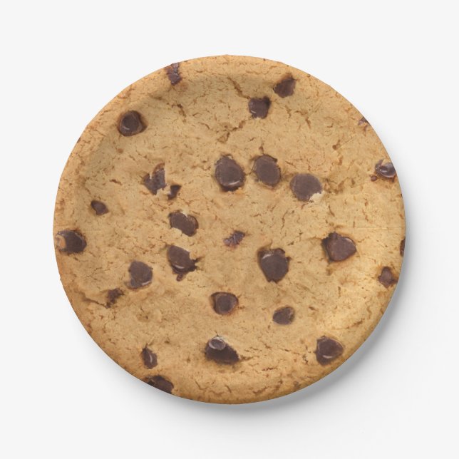 Chocolate Chip cookie Paper Plate (Front)