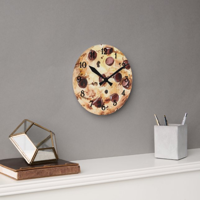 Chocolate Chip Cookie Round Clock (Office)