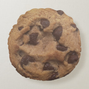 Chocolate Chip Cookie Round Cushion