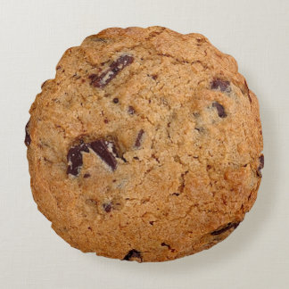 Chocolate Chip Cookie Round Cushion