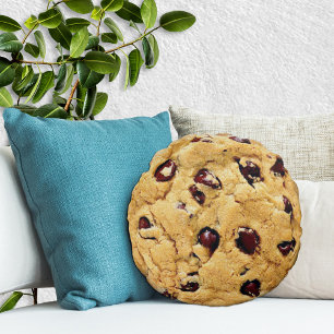 Chocolate Chip Cookie Round Cushion