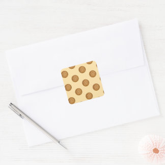 Chocolate Chip Cookie  Square Sticker