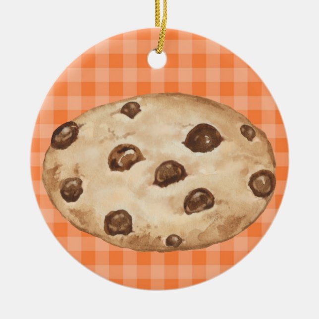 Chocolate Chip Cookie - SRF Ceramic Ornament (Front)