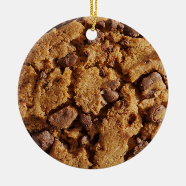 Chocolate Chip Cookie - SRF Ceramic Tree Decoration (Front)