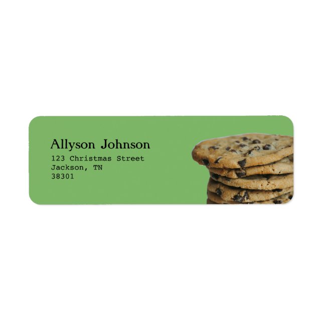 Chocolate Chip Cookies Address Labels (Front)