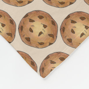 Chocolate Chip Cookies Bakery Pastry Chef Foodie Fleece Blanket