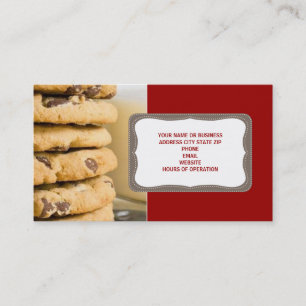 Chocolate Chip Cookies Business Cards