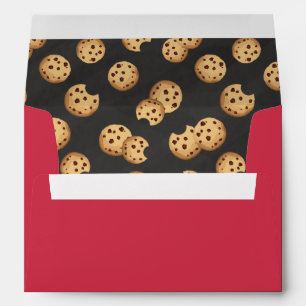 Chocolate Chip Cookies Chalkboard Birthday Party Envelope