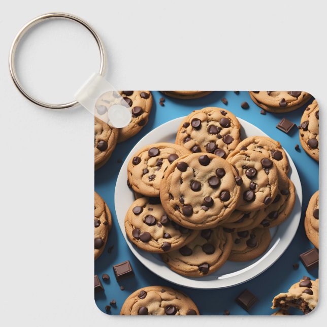 Chocolate Chip Cookies Key Ring (Front)