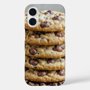 Chocolate Chip Cookies On Chocolate Morsels iPhone 16 Case