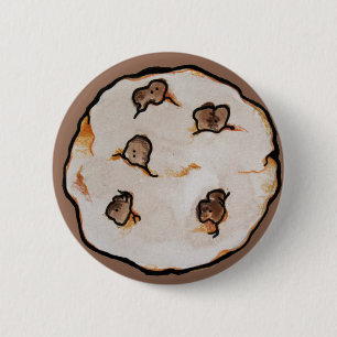 Chocolate Chip Cookies Pattern 6 Cm Round Badge