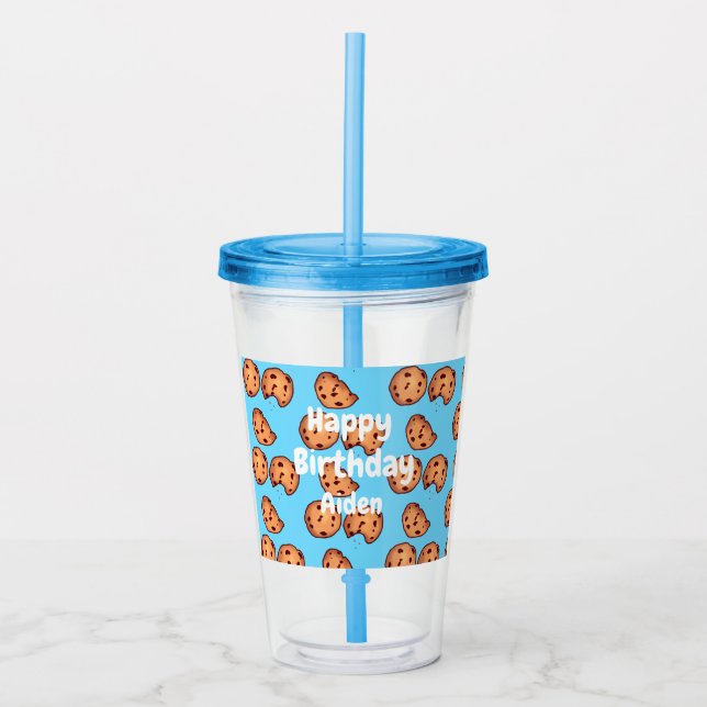 Chocolate Chip Cookies Pattern    Acrylic Tumbler (Front)