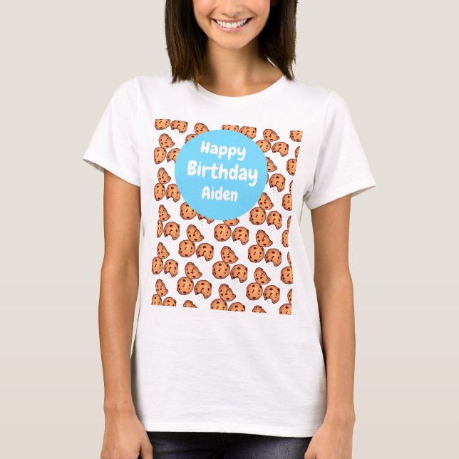 Chocolate Chip Cookies Pattern Balloon T-Shirt (Front)