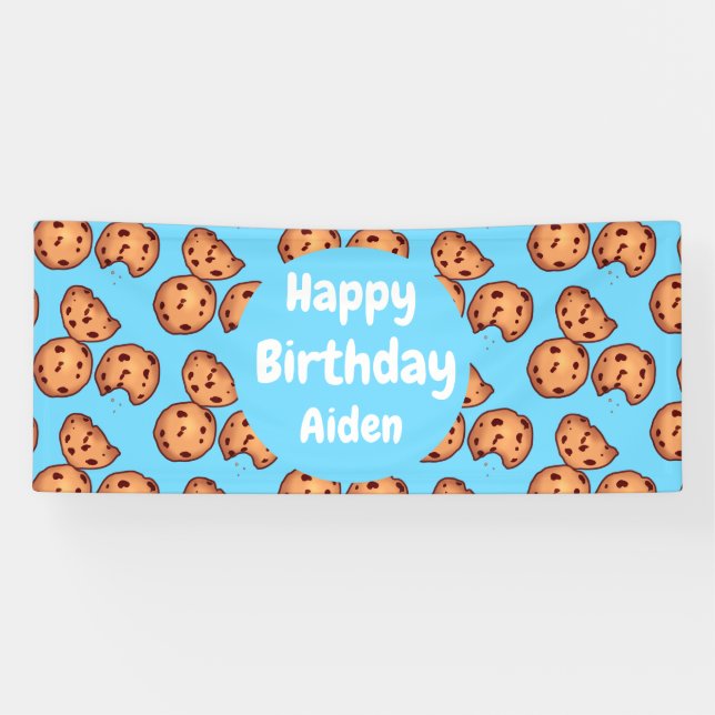 Chocolate Chip Cookies Pattern  Banner (Horizontal)