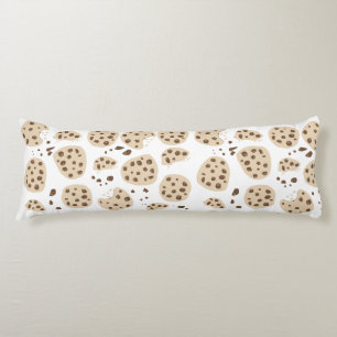 Chocolate Chip Cookies Pattern Body Cushion
