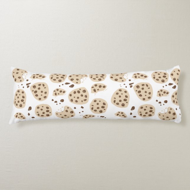 Chocolate Chip Cookies Pattern Body Cushion (Front)