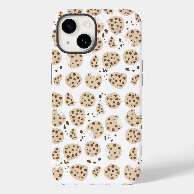 Chocolate Chip Cookies Pattern Case-Mate iPhone Case (Back)