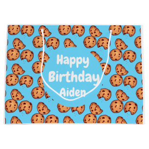 Chocolate Chip Cookies Pattern  Large Gift Bag