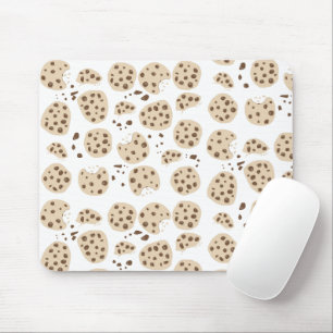 Chocolate Chip Cookies Pattern Mouse Pad