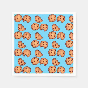 Chocolate Chip Cookies Pattern Napkin