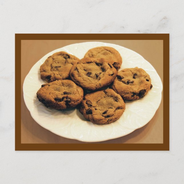 Chocolate chip cookies postcard (Front)