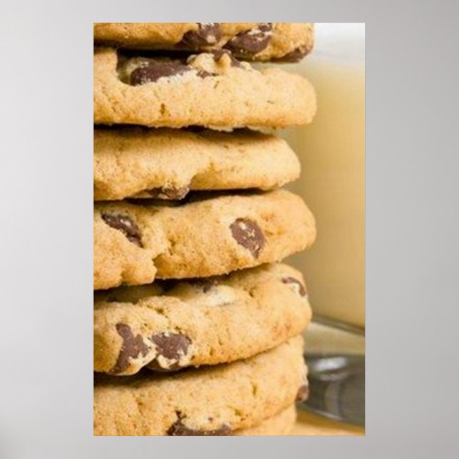 Chocolate Chip Cookies Poster Prints (Front)