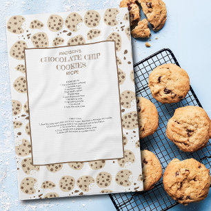 Chocolate Chip Cookies Recipe Keepsake Tea Towel