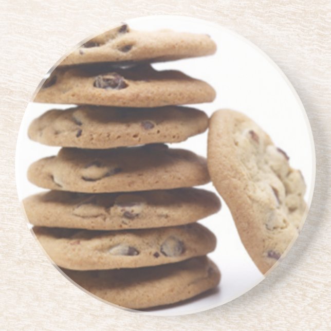 Chocolate Chip Cookies Sandstone Coasters (Front)