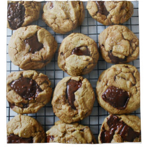 Chocolate Chip Cookies Shower Curtain