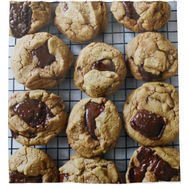 Chocolate Chip Cookies Shower Curtain (Front)